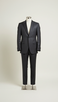 Deep Charcoal Silk-Blend Tuxedo